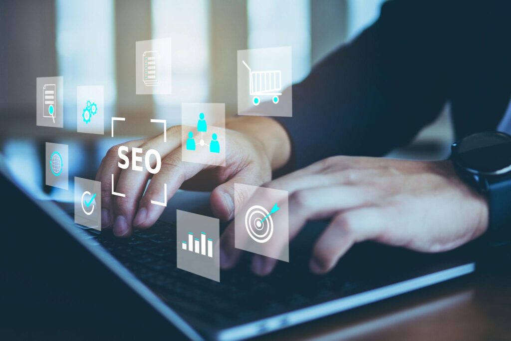 “Modern SEO-friendly website user interface with clean navigation”