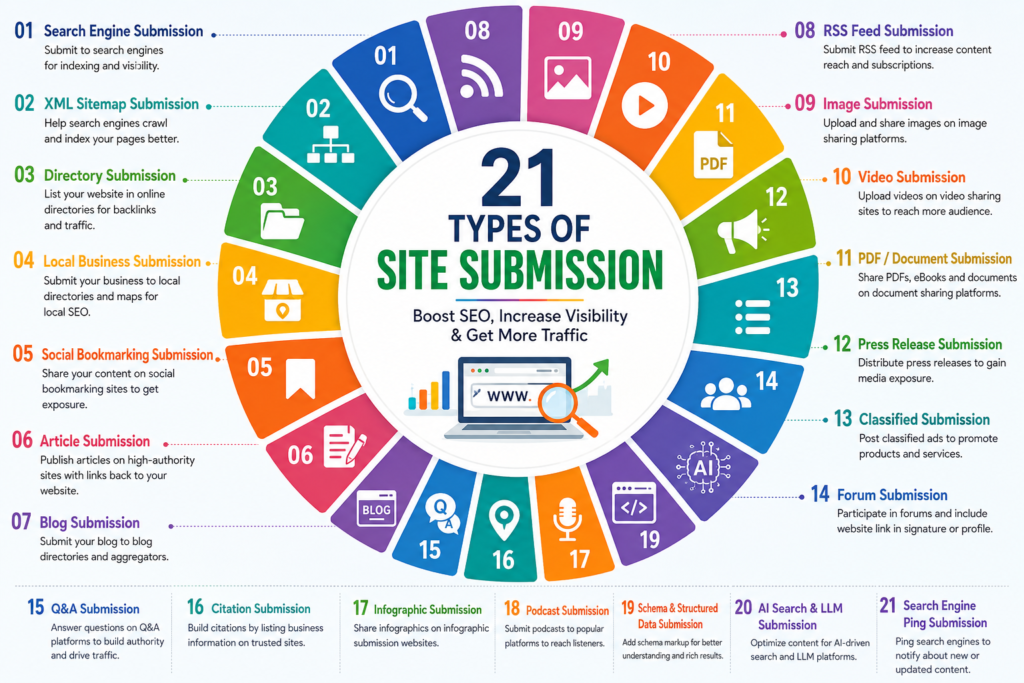 XML sitemap submission for website indexing