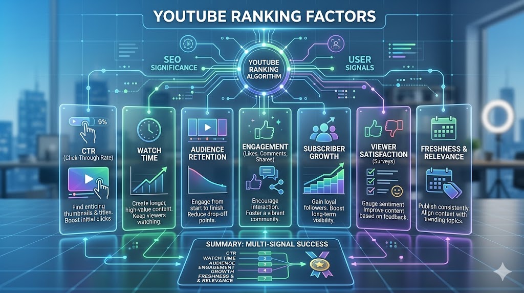 Important YouTube ranking factors affecting video visibility in 2026
