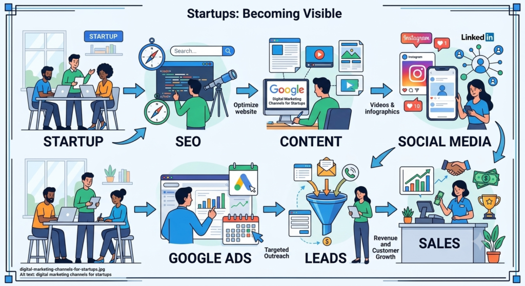 Choosing the right platforms is one of the most important digital marketing strategies for startups 