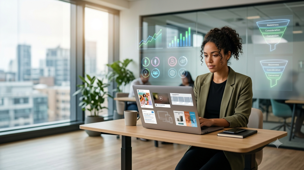 creating ads for campaigns using different digital advertising methods