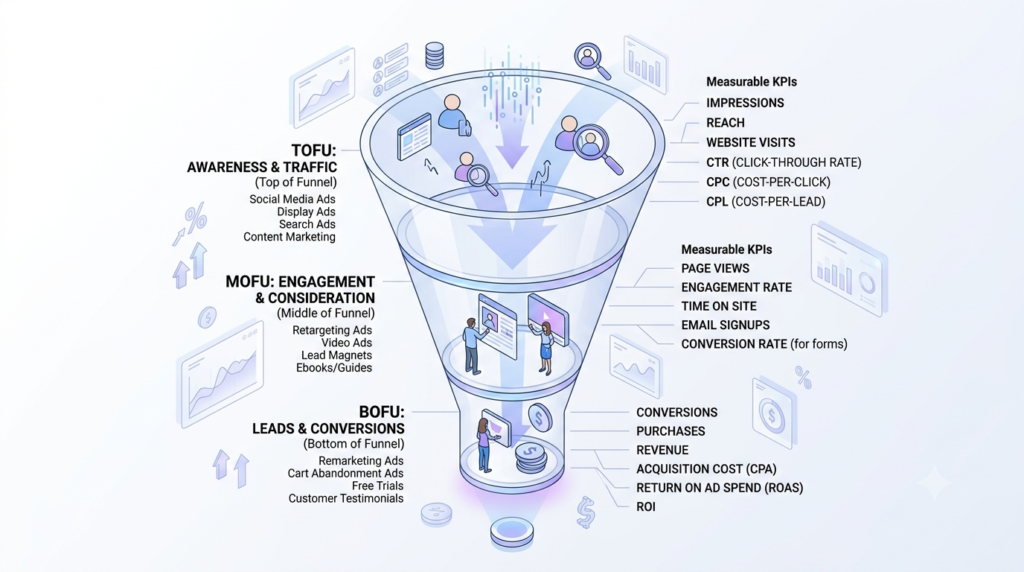 Digital advertising funnel strategy