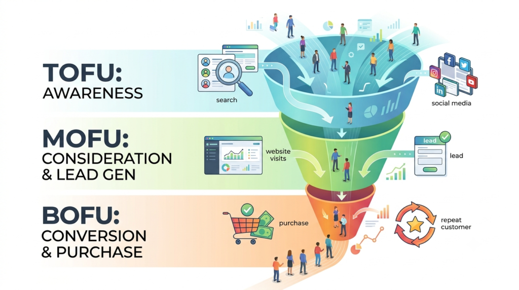 TOFU MOFU BOFU customer journey