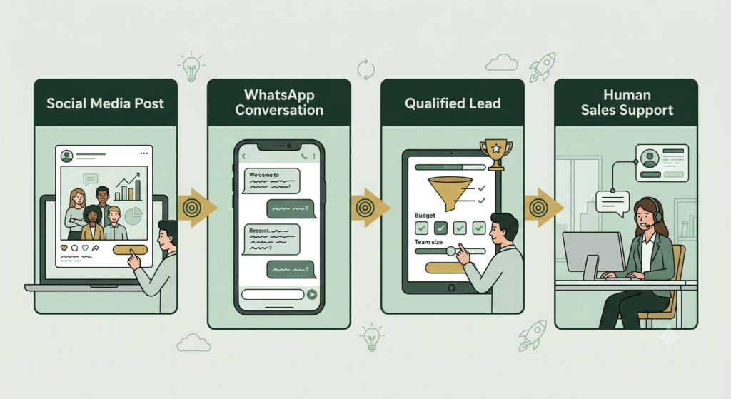 WhatsApp lead generation automation