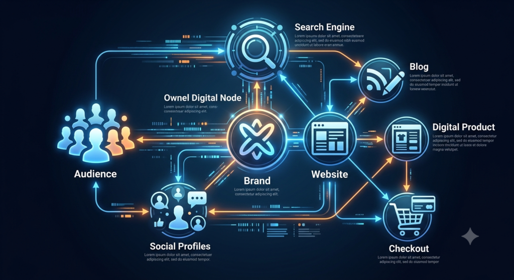 Digital business entity and content network