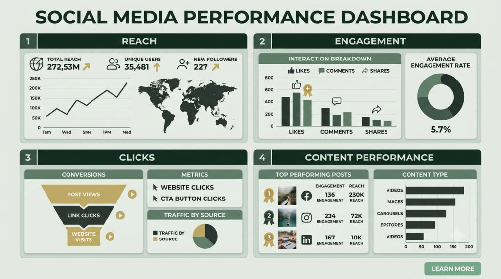 Facebook Instagram analytics and automation performance