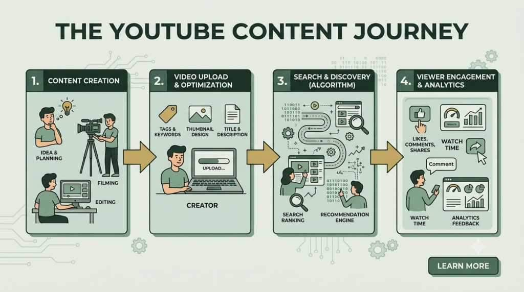 how YouTube works for creators and viewers
