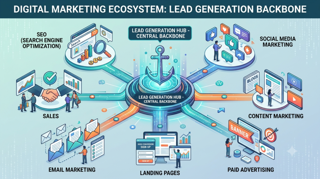 lead generation backbone of digital marketing ecosystem