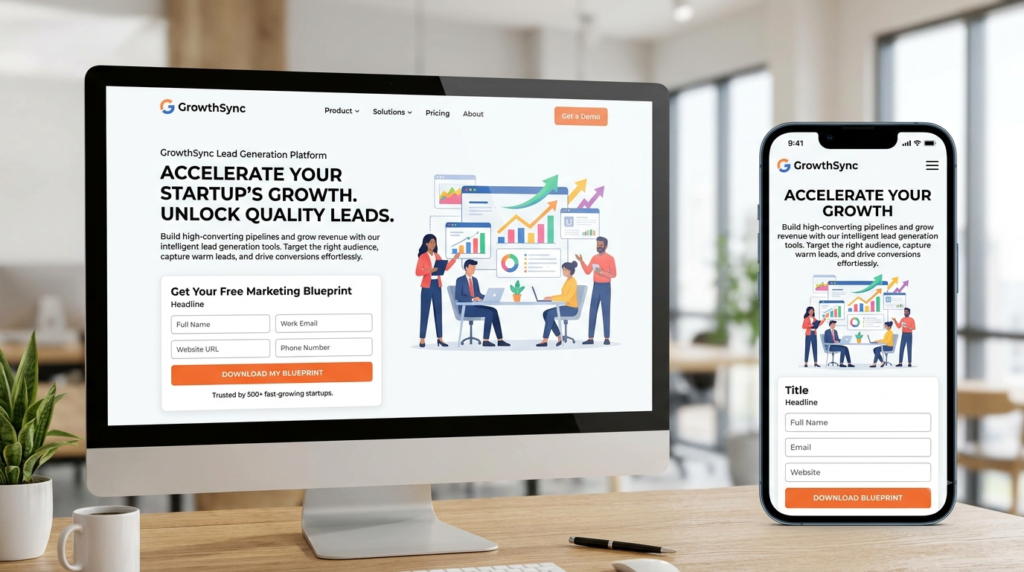 lead generation landing page design