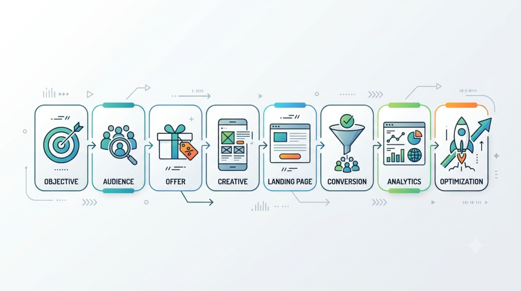 marketing campaign objective audience offer and optimization process