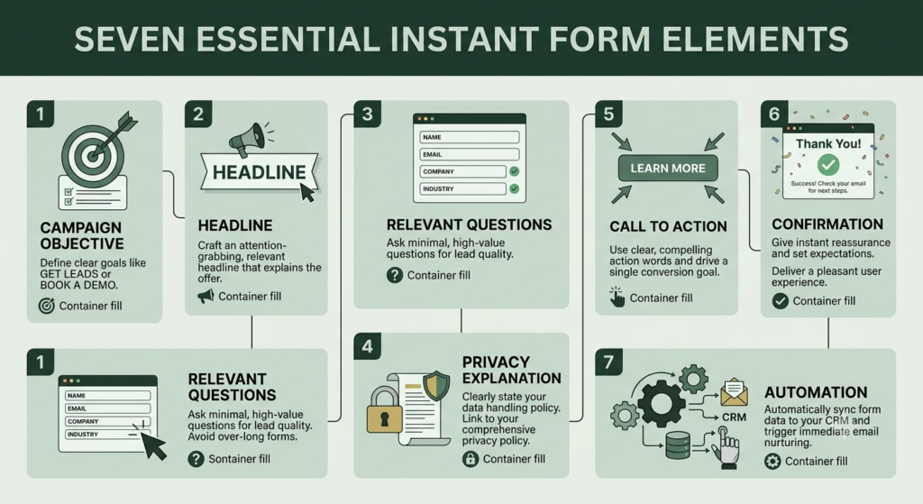 seven essential elements of an instant form