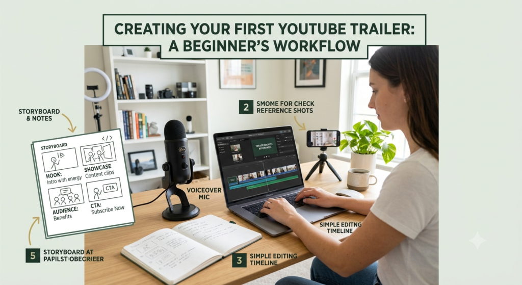Creating a YouTube channel trailer step by step