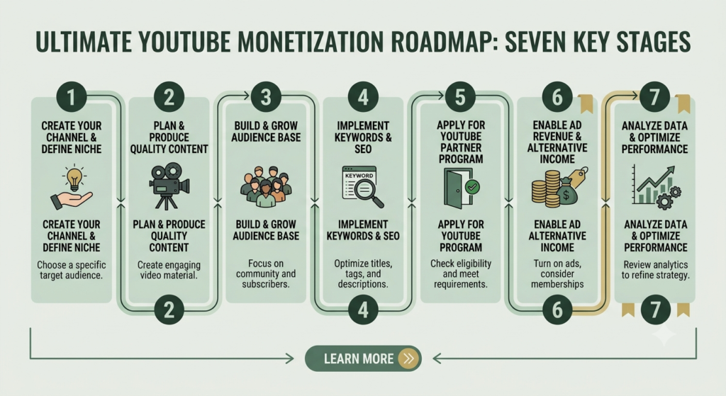 Steps to start earning YouTube ad revenue