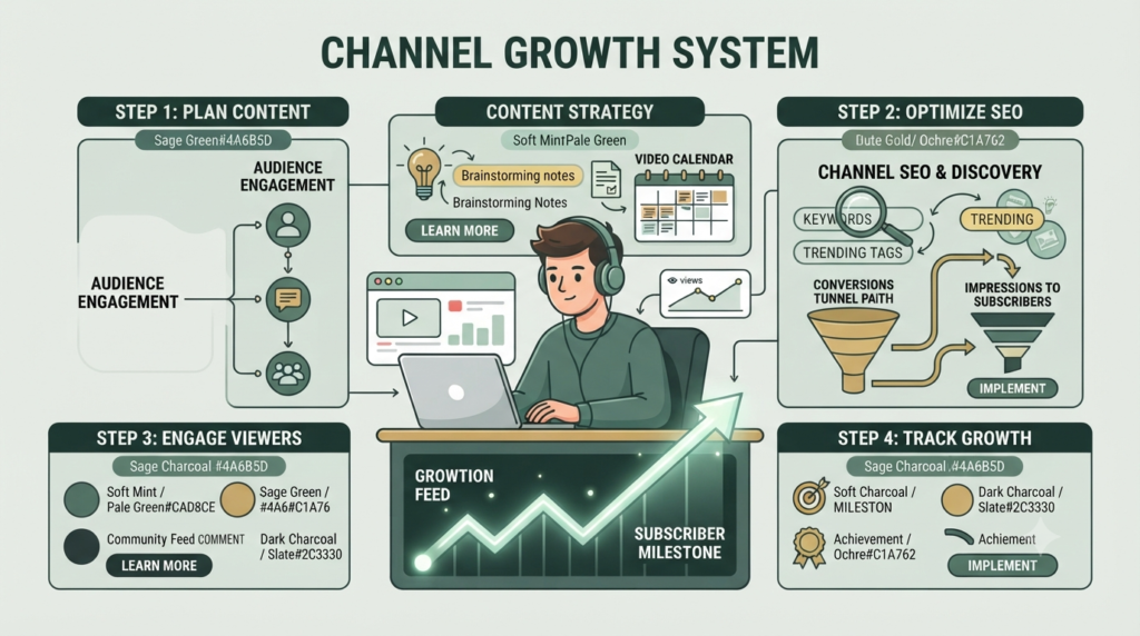 YouTube Channel Growth Strategies for beginners in 2026