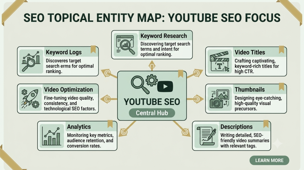 YouTube SEO content entity structure