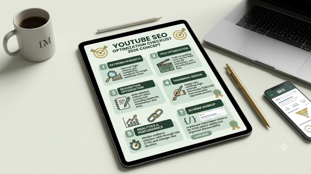 YouTube SEO optimization checklist