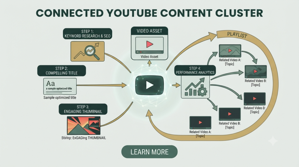 YouTube content clusters and playlists