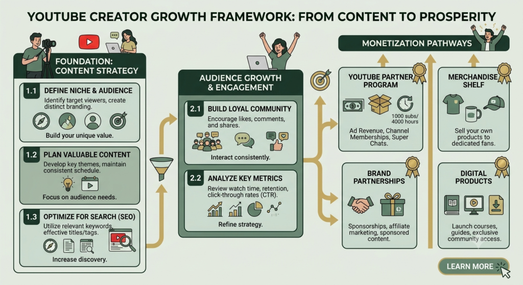 YouTube creator monetization strategy