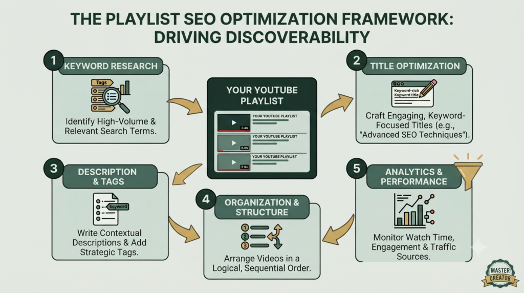 YouTube playlist SEO optimization
