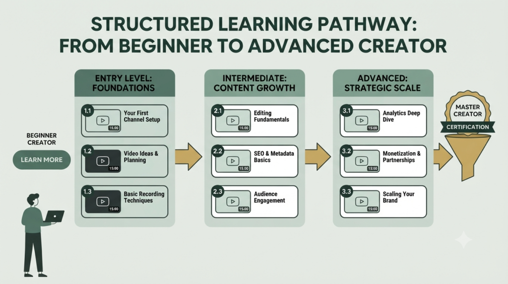 YouTube playlist learning journey for beginners