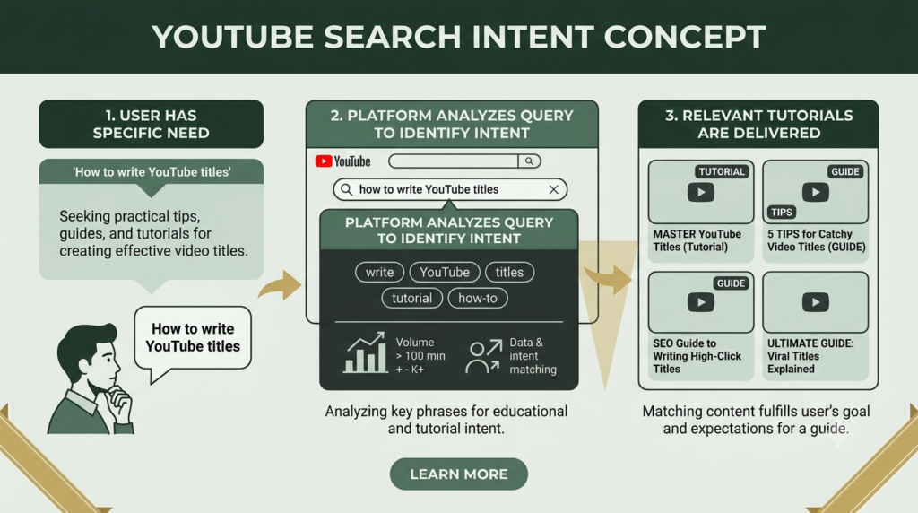 YouTube search intent for video titles
