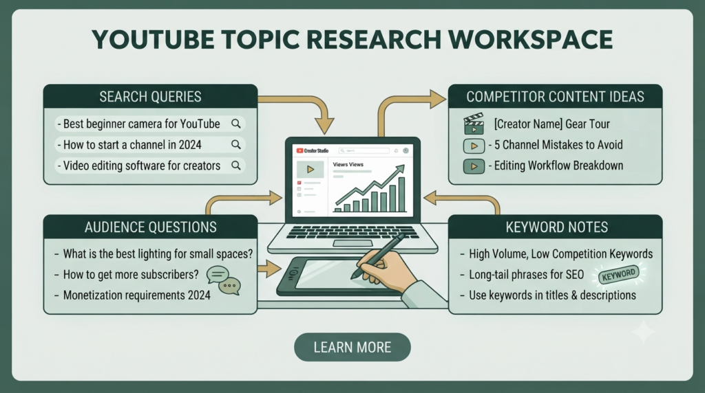 YouTube topic and keyword research