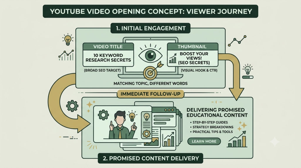 YouTube video content matching title and thumbnail