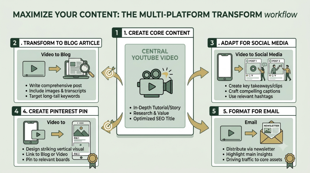 repurposing YouTube content across digital channels